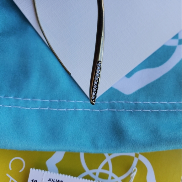 Kendra Scott Julian Threader Earrings in Antique Brass - Picture 9 of 11